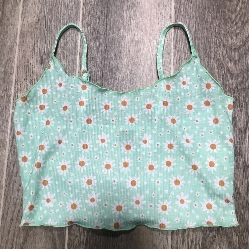 **3/$15** Cropped Rib knit Cami Tank Top